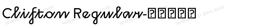 Clifton Regular字体转换